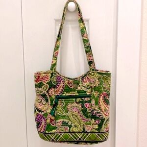 Vera Bradley Quilted Shoulder Bag in the Chelsea Green Pattern